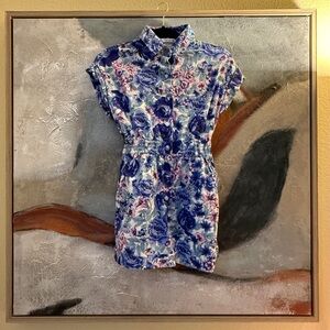 Floral Button-Up Romper